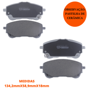 Jogo de Pastilha de Freio de Cerâmica Toyota Corolla 2020/...