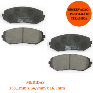 Jogo de Pastilha de Freio Dianteira de Cerâmica Suzuki Grand Vitara 2007/...
