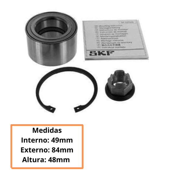 kit Rolamento Dianteiro Renault Master - Imagem 2