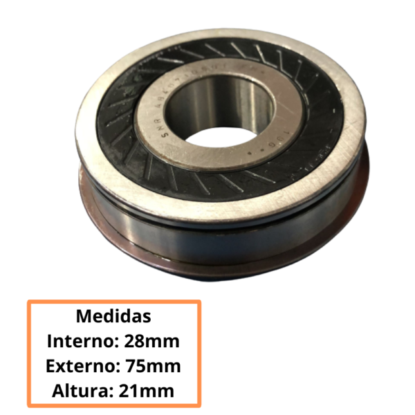 Rolamento Eixo Pinhao Entalhado Cambio Fiat - Imagem 2