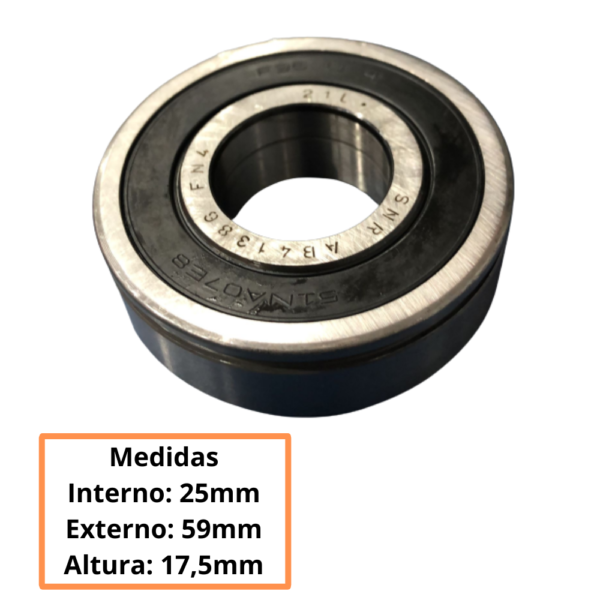 Rolamento Cambio do Eixo Primario e Segundario Renault Scenic Kangoo Peugeot 306 Nissan Versa - Imagem 2