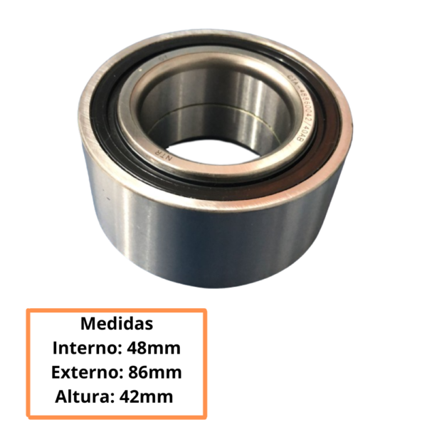 Rolamento Roda Dianteira Honda New Civic 2008 a 2011 Com Abs - Imagem 2