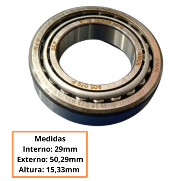 Rolamento Interno Da Roda Traseira Chevrolet Celta - Imagem 2