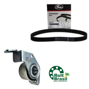 Kit Correia Dentada(Gates) + Tensor(Rolt) Mitsubishi Pajero Tr4 2002 a 2015 Io 1999 a 2001
