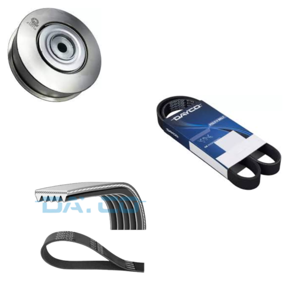 Kit Correias e Polia Tensora do Alternador Mitsubishi Pajero Tr4 2002 a 2015