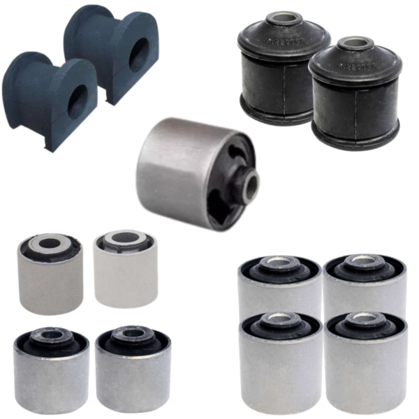 Combo Buchas Suspensao Traseira e Dianteira +Bucha Diferencial Refil "Central" Mitsubishi Pajero Tr4