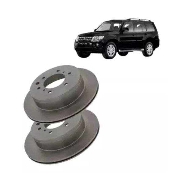 Par de Disco de Freio Traseiro Mitsubishi Pajero Full 2007 a 2018