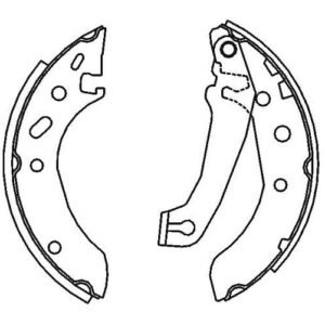 Jogo de Sapata de Freio Ford Fiesta 1.0 -1998 até 2002 Chevrolet Celta