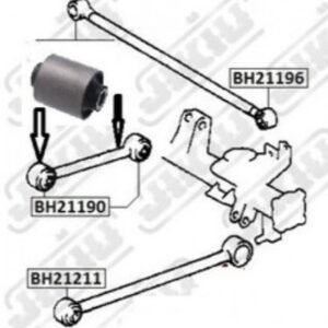 Bucha do Braço Lateral Traseiro Toyota Hilux SW4 2005 a 2015