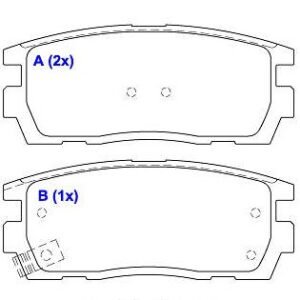 Jogo de Pastilha de Freio Traseira Chevrolet Captiva 2.4 16V -2006 em diante
